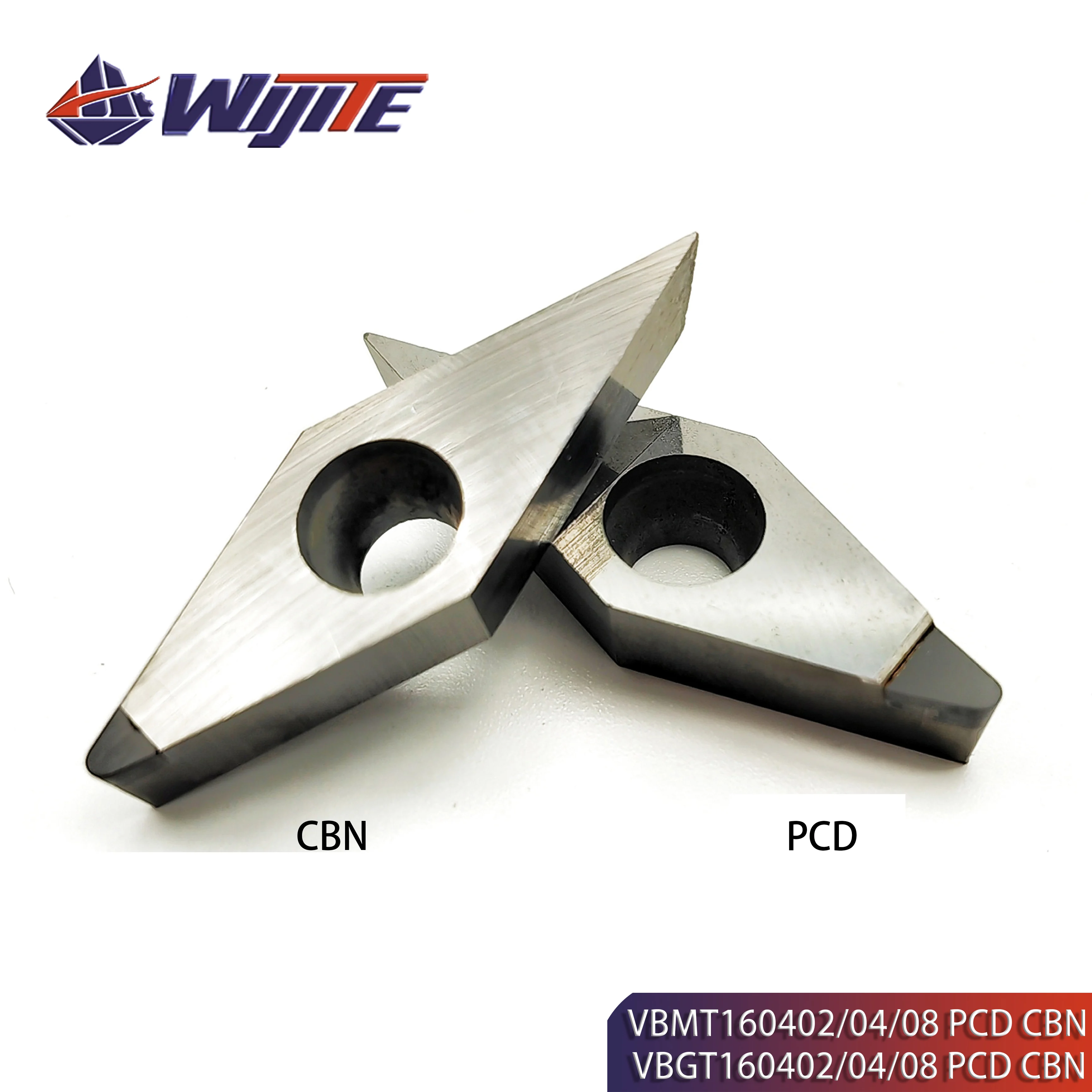 PCD CBN VBMT160402 04 08 VBGT160402 04 08 CNC maskin verktøy brukes for ikke-jernholdige metaller som kobber og aluminium0