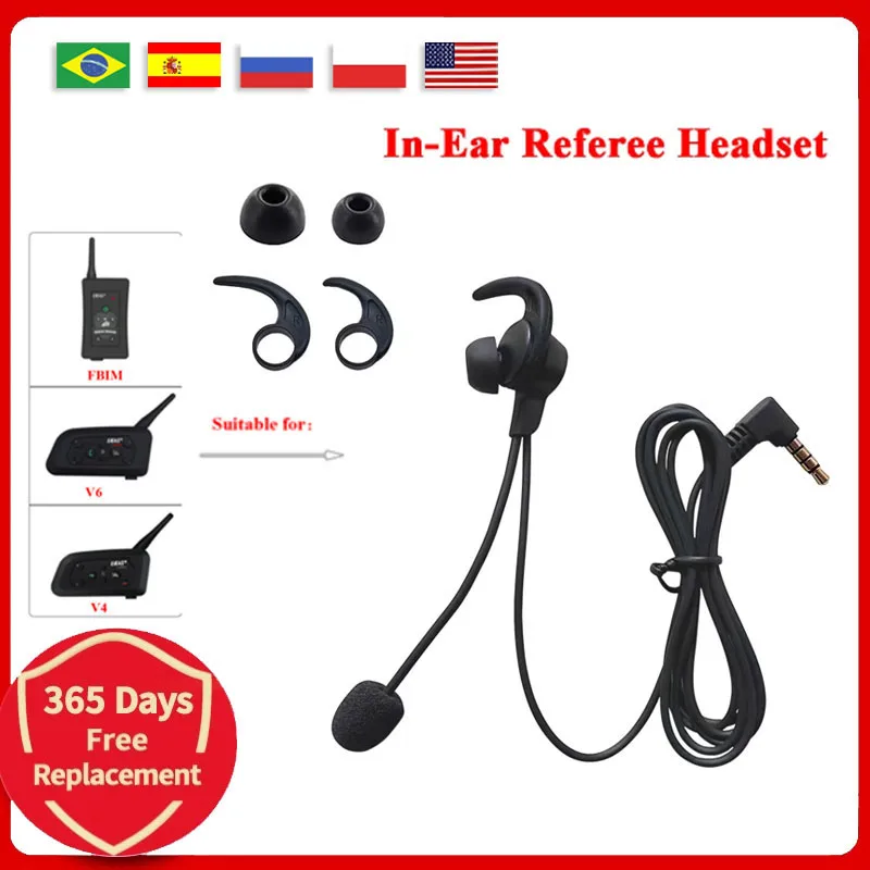 HIFI-R Dommeren In-ear hodetelefoner for EJEAS V4C V4CPLUS FBIM Dommeren Intercom-Headset0