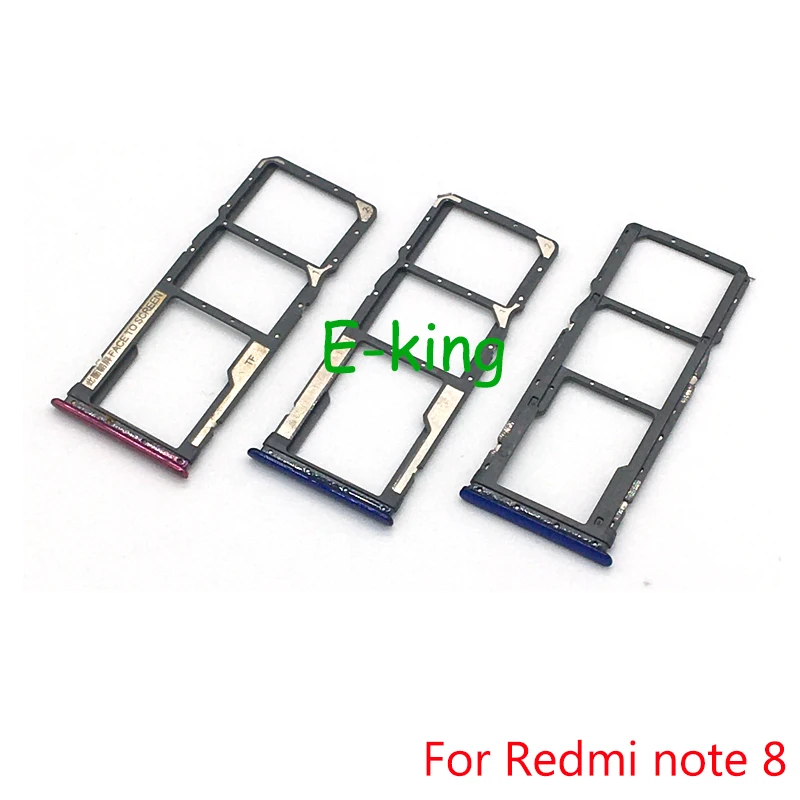 For Xiaomi Redmi Note 8 / Note 8 Pro Sim-Kort Slot Brettholderen Sim Card Reader-Kontakten0