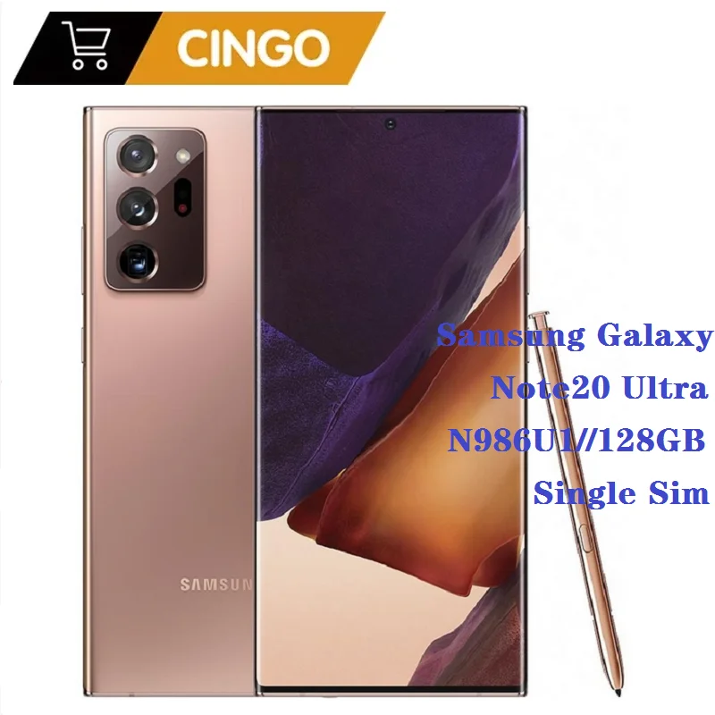 Ulåst Samsung Galaxy Note 20 Note20 Ultra 5G N986U1 6.9