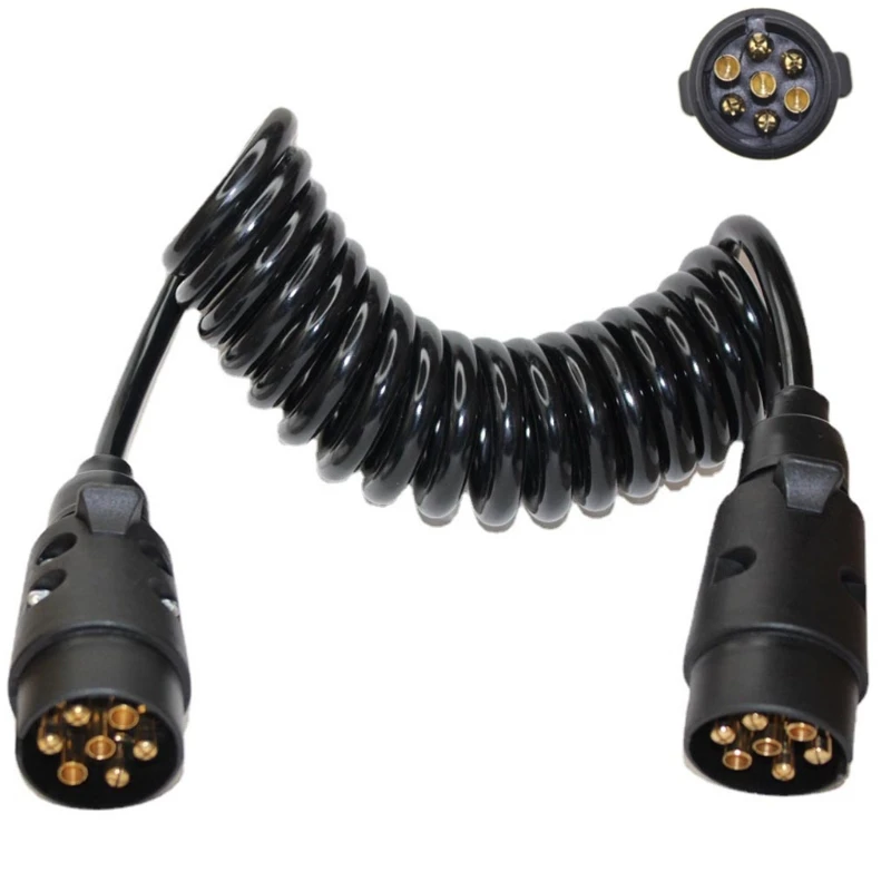 2M 7-Pin-Trailer Lys Styret Extension Kabel-Wire Splint Krets Socket F19A1