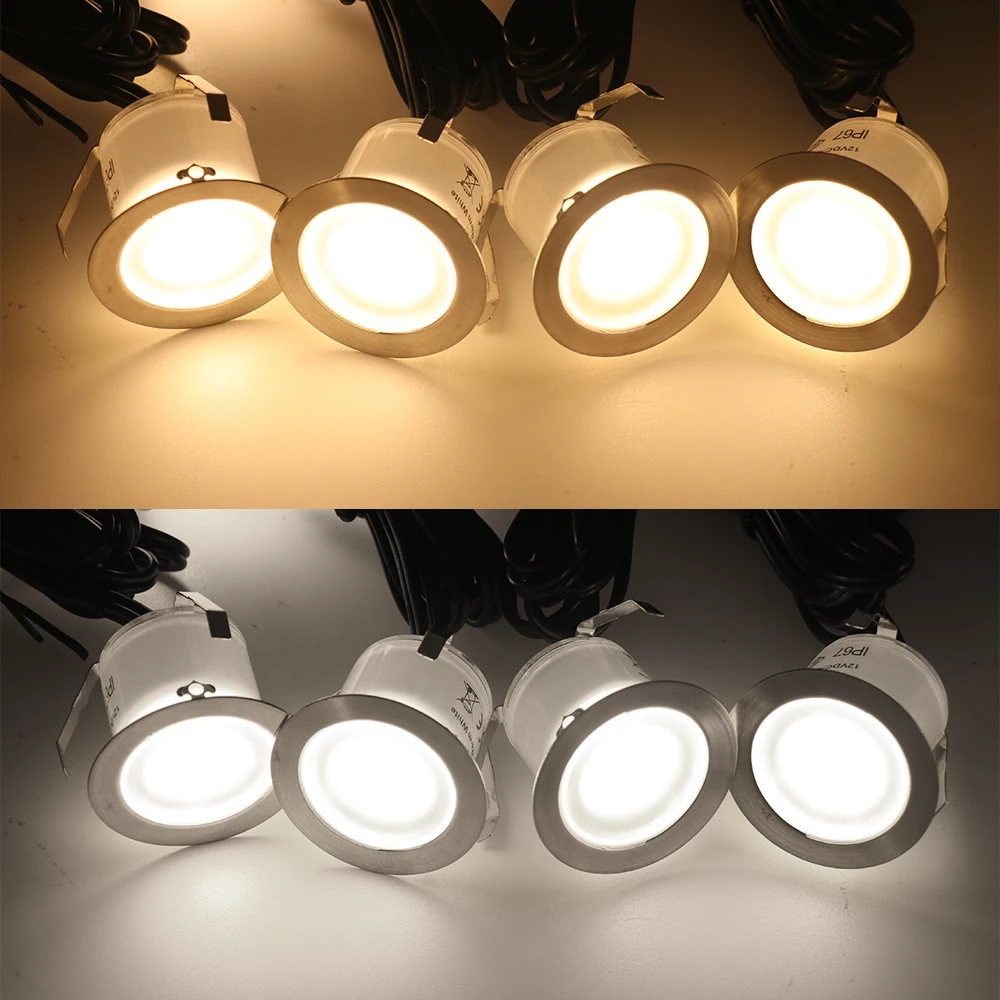 LED-Dekk Lys 12V T-Lampe 16 Lys Vanntett IP67 Søkelyset Hage Trapp Vei Landskap Belysning EU/US/UK/AU-Kit1