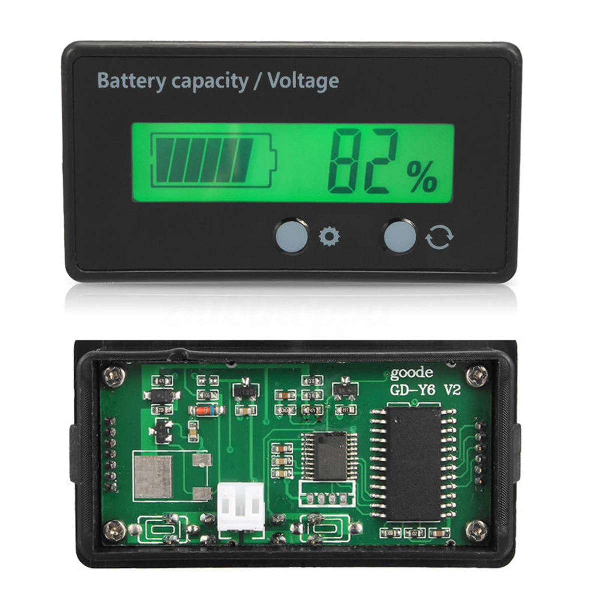 1 stk 12V-24V, 36V 48V LCD-Syre Bly, Lithium Batteri Kapasitet Indikator Spenning Tester Digitalt Voltmeter Mayitr Elektroniske Verktøy2