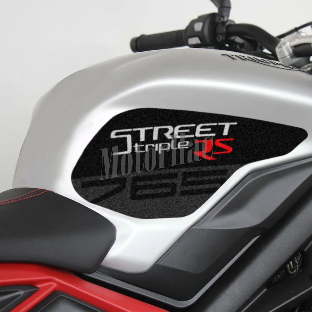 For Triumf Street Triple 765 RS triple765rs 3M motorsykkel Tank Pad Anti-Slip-Sticker-Decal Kneet Grep Beskyttelse Merket 2013-232