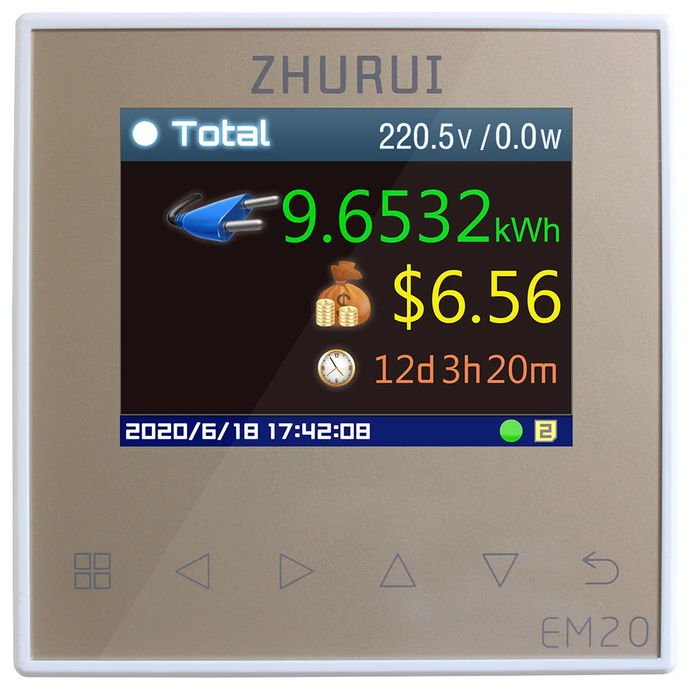 EM20/EH energi meter makt overvåke hele huset elektrisitet watt / gratis transformator3