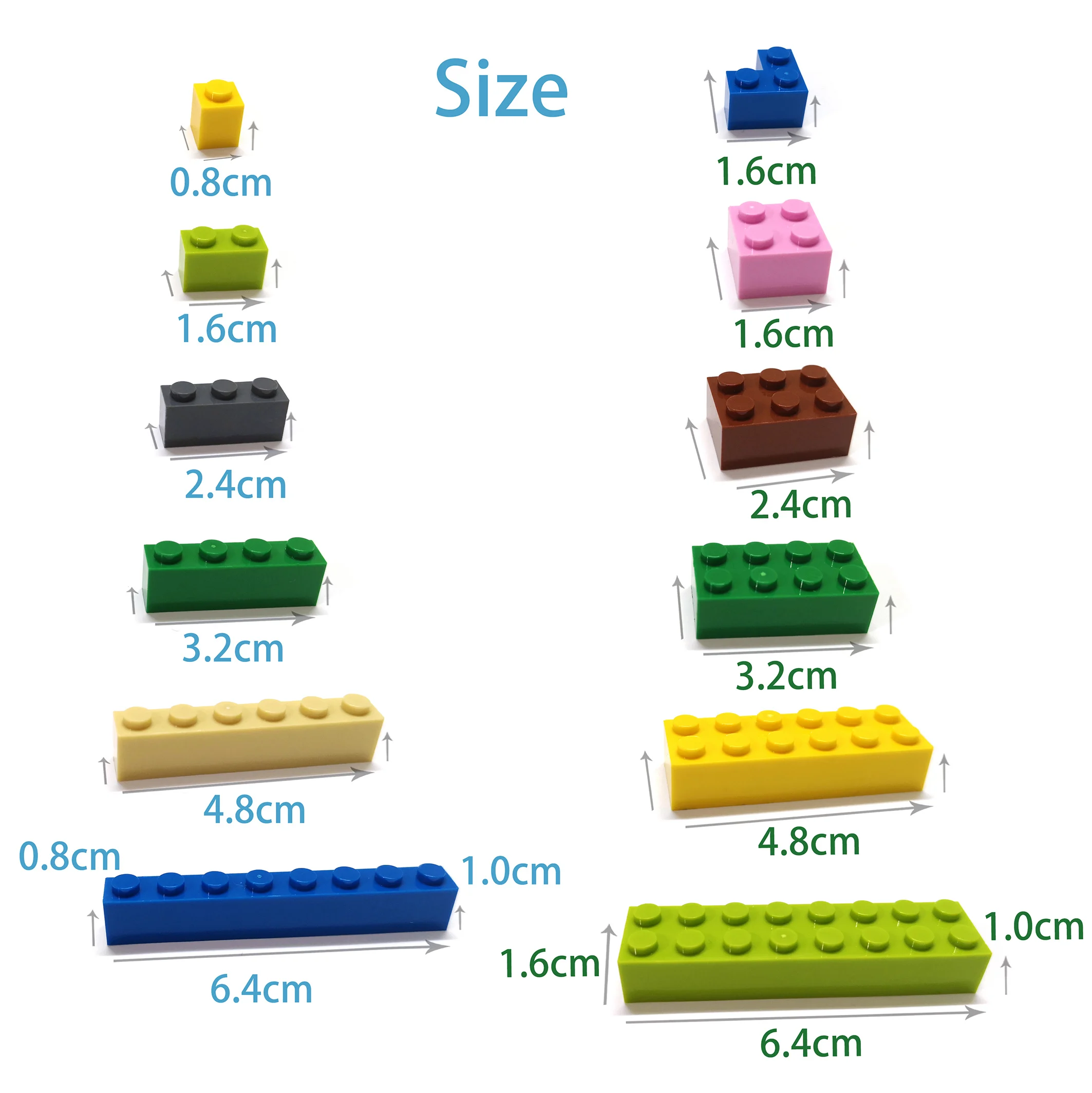 5pcs 6x14 Prikker DIY byggesteinene Tynn Tall Murstein Pedagogisk Kreative Størrelse Kompatibel Med 3456 Leker for Barn3