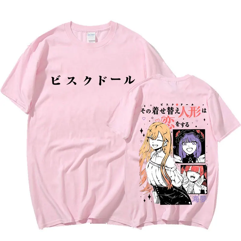 Anime Min Kjole Opp Darling T-Skjorte Manga Kawaii Marin Kitagawa Graphic T-skjorte Casual Bomull T-skjorter Oversize Unisex Harajuku3