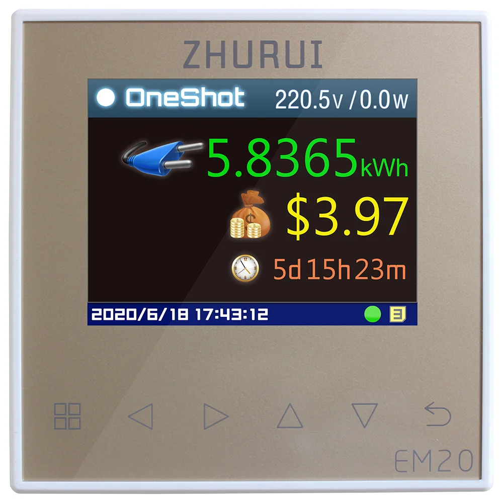 EM20/EH energi meter makt overvåke hele huset elektrisitet watt / gratis transformator4