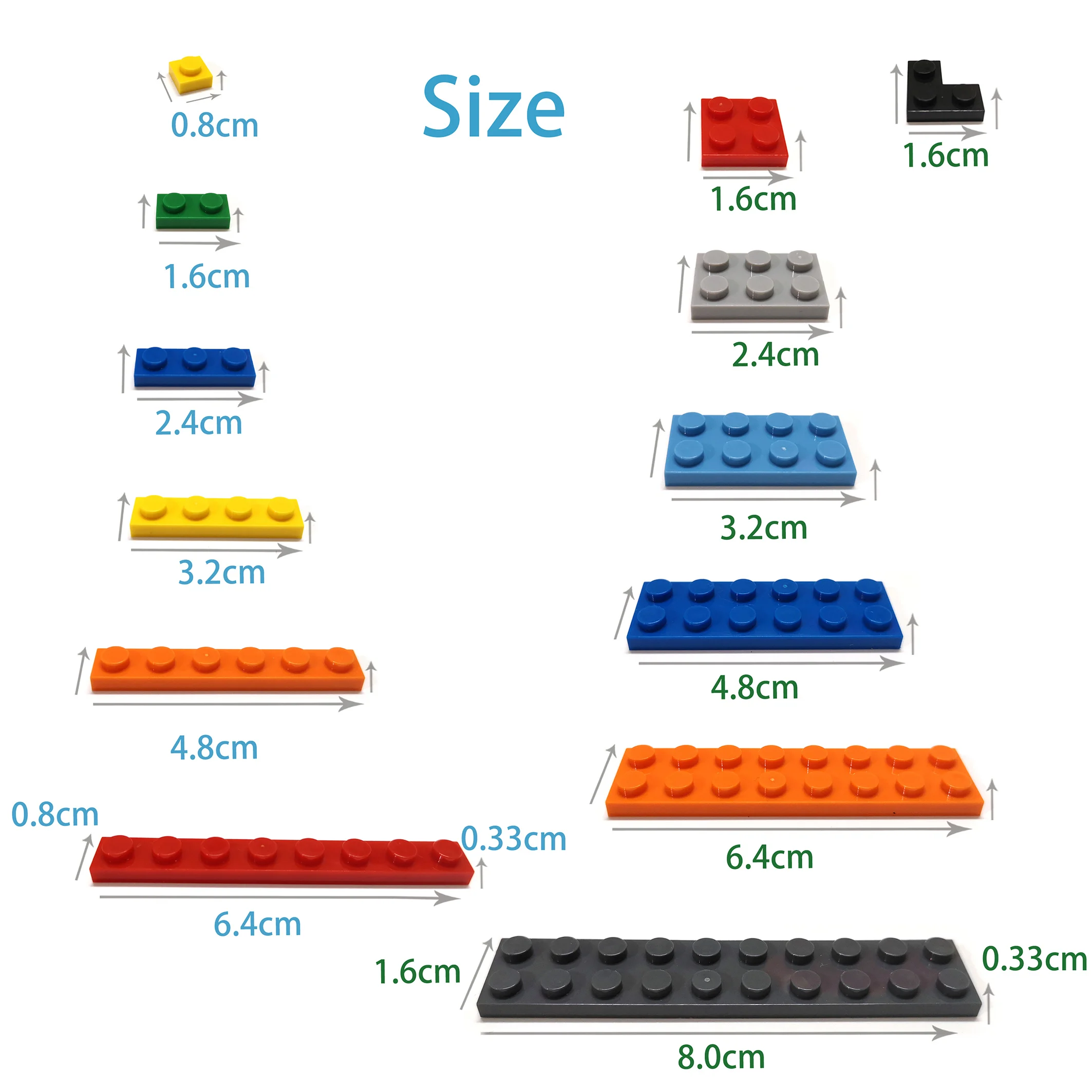 5pcs 6x14 Prikker DIY byggesteinene Tynn Tall Murstein Pedagogisk Kreative Størrelse Kompatibel Med 3456 Leker for Barn4
