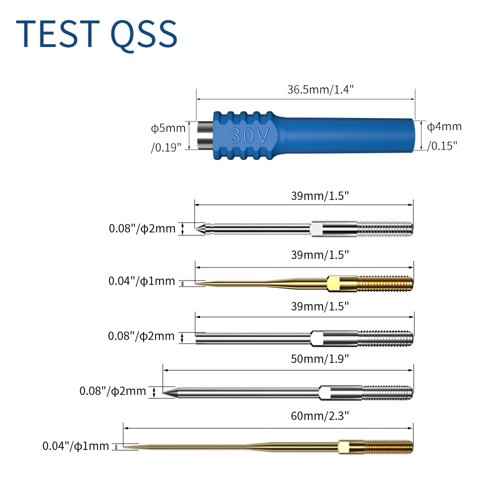 QSS Multimeter Multi-Function Test Pin-Probe Kit for Bil/Elektrisk Applicance Diagnostiske Reparasjon Verktøy DIY Q. T8001-25