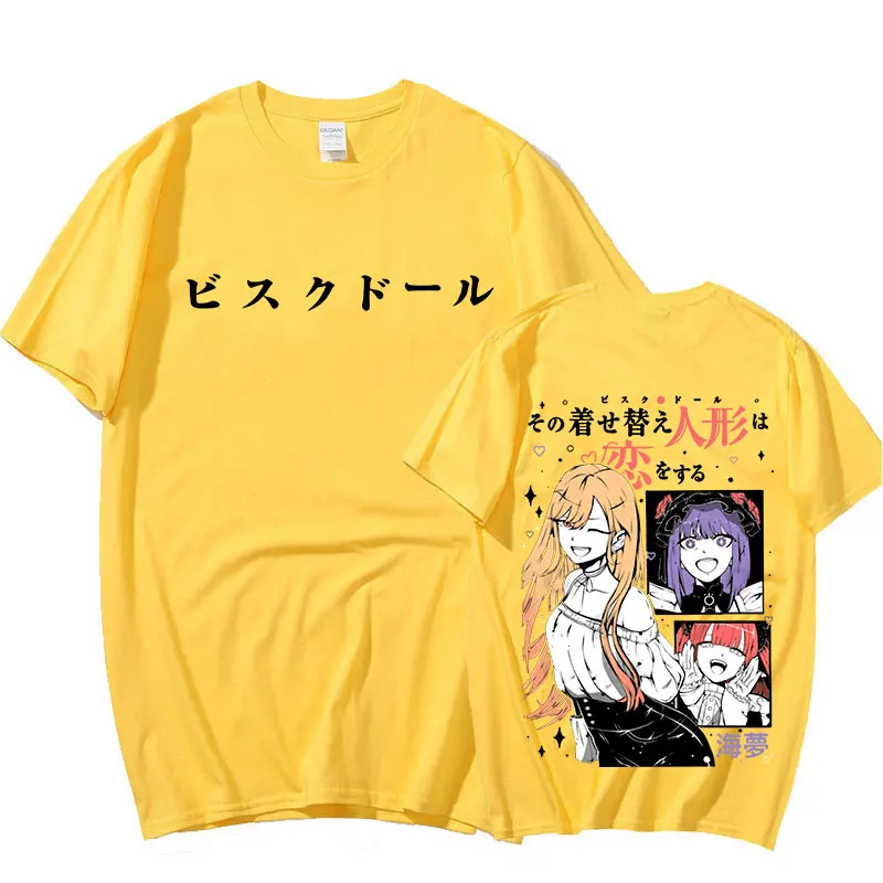 Anime Min Kjole Opp Darling T-Skjorte Manga Kawaii Marin Kitagawa Graphic T-skjorte Casual Bomull T-skjorter Oversize Unisex Harajuku5