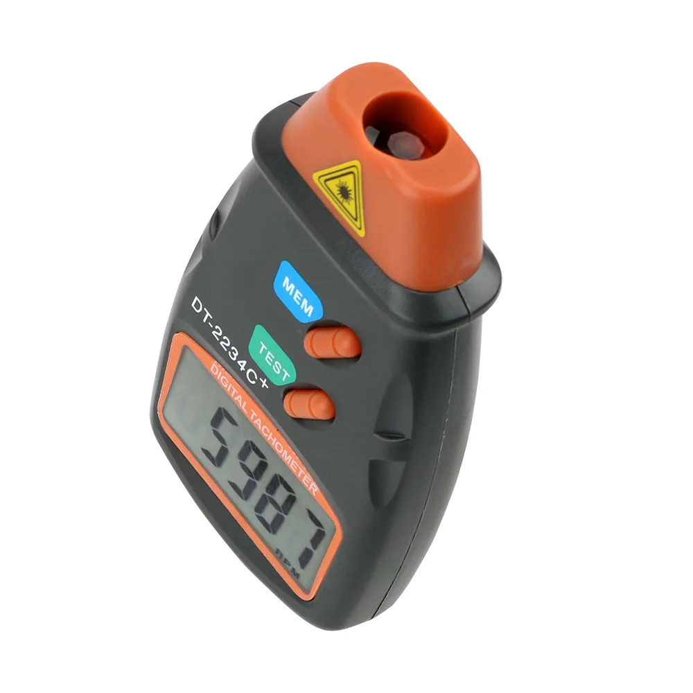 DT2234C+ Håndholdt LCD Digital Mini-Ikke-ta kontakt med Laser Foto Turteller Med Bag RPM Speed Måling Meter Verktøy Speedometer5