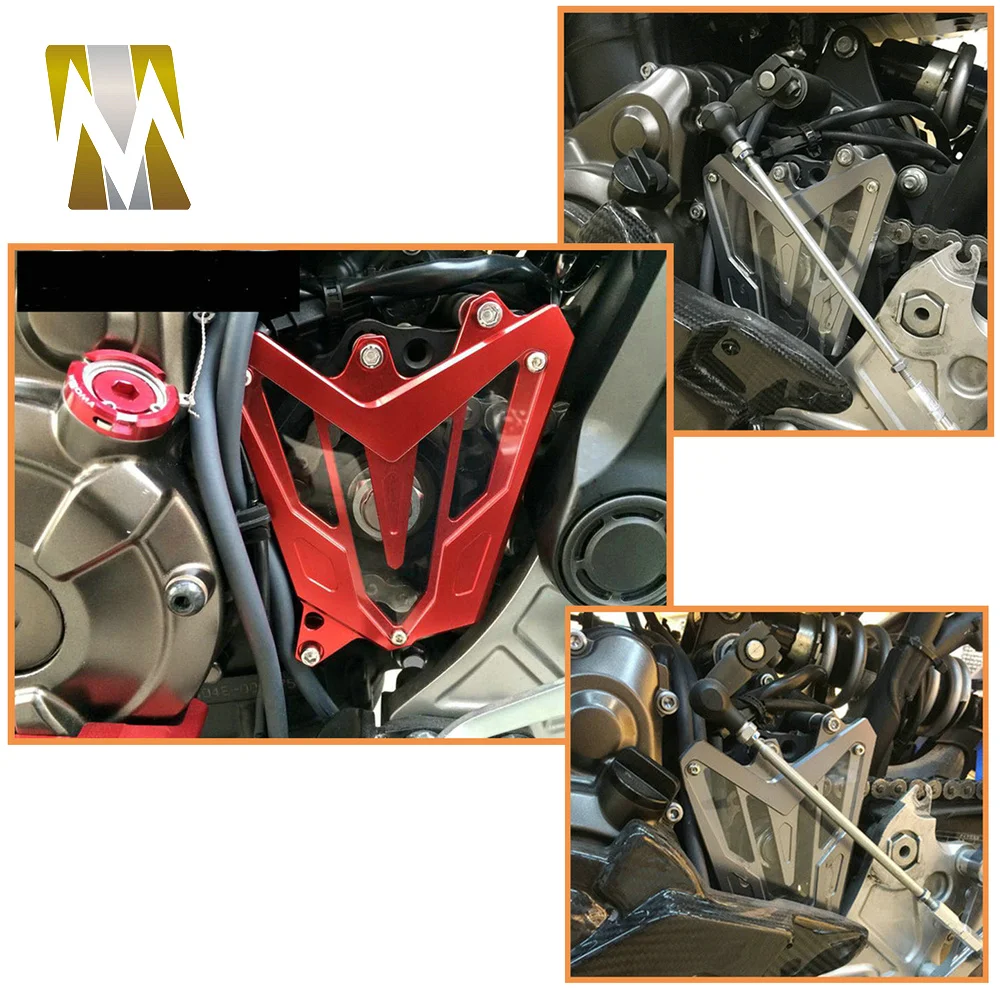 Motoren Kjede Vakt For Yamaha MT07 FZ07 mt-07 fz 07 Sporing 2013-2019 2020 Motorsykkel Tilbehør Foran Tannhjul Beskyttelse Deksel5